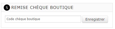 remise chque boutique