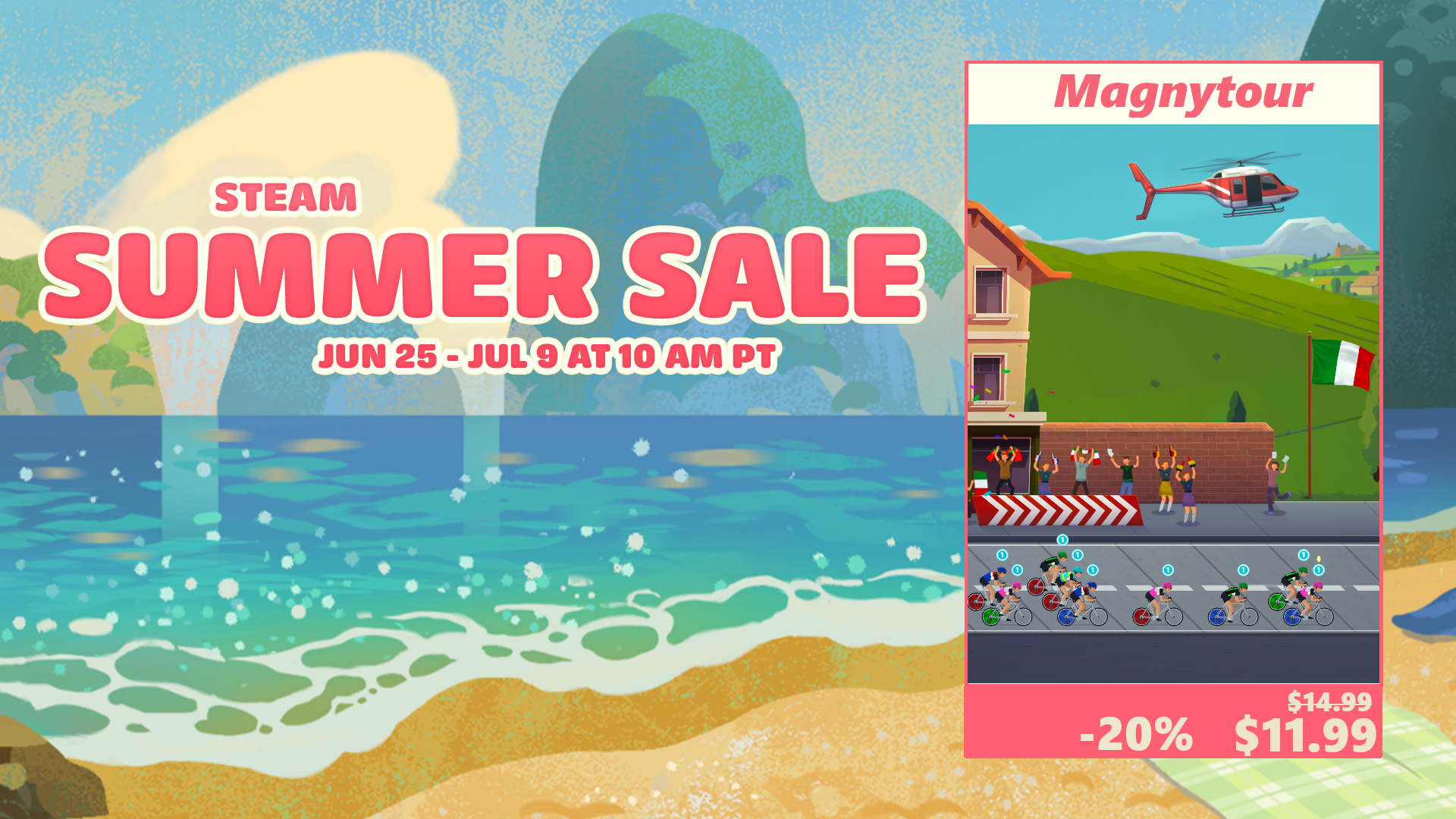 The video game Magnytour is 20% off during Steam's 2026 Summer Sale